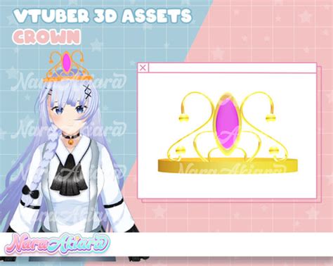 Ideal 3d Crown Assets For An Elegant Vtuber Model Look Vtubergraphic