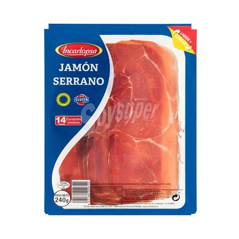 Incarlopsa Jamón serrano lonchas Paquete 240 g