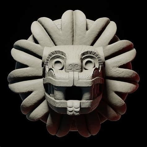 Quetzalcoatl Aztec God Statue