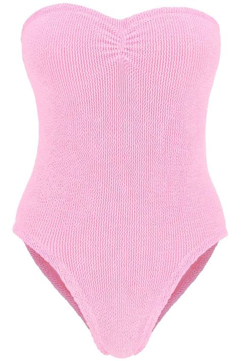 Buy Hunza G Brooke One Piece Swimsuit Pink At 33 Off Editorialist