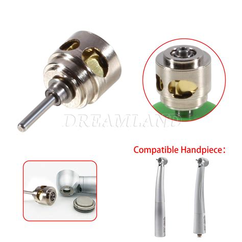 Dental LED Fiber Optic Handpiece 6H Quick Coupler Cartridge Fit NSK Ti