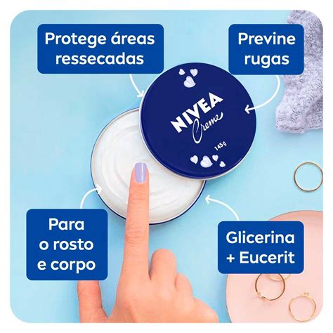 Nivea Creme Hidratante Corporal Com 145g Droga Raia