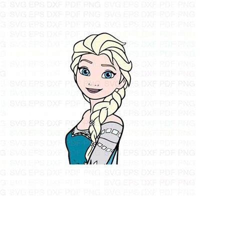 Frozenelsa2 Svg Dxf Eps Pdf Png Cricut Cutting File Vec Inspire