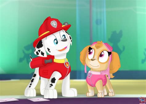 Marshall X Skye Paw Patrol Relationships By Rainboweeveede On Newgrounds