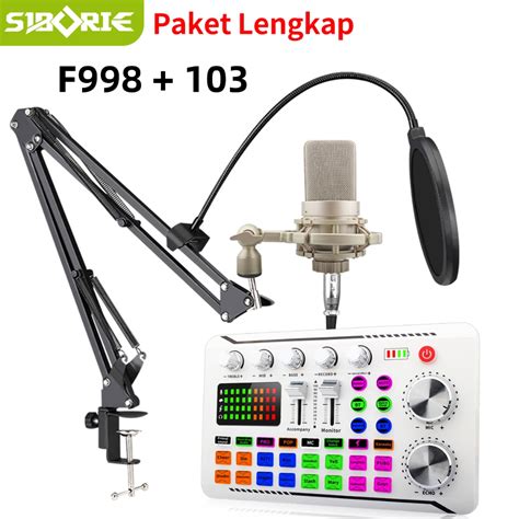 Jual Siborie Soundcard F Mic Paket Lengkap Sound Card Komplit