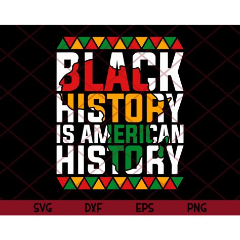 Black History Is American History Svg African American Africa Etsy