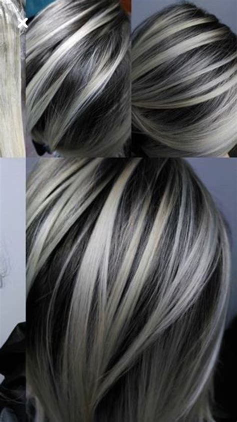 My new hair color #silverhairlookthatIlike | Gray hair highlights ...