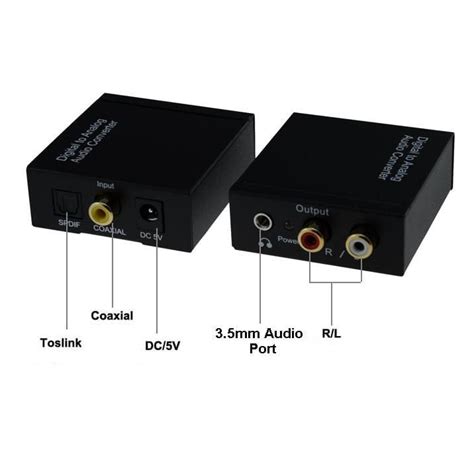 Optical Toslink Coaxial To Jack Mm Rca Rhoelect