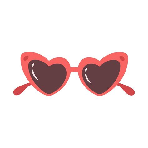 Glasses In Heart Shape Retro Glasses Valentines Day Element 5365789