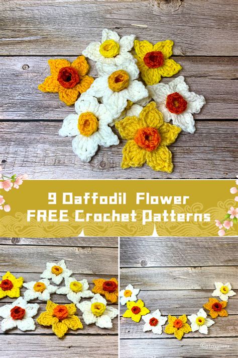 Daffodil Flower Crochet Patterns Free Igoodideas