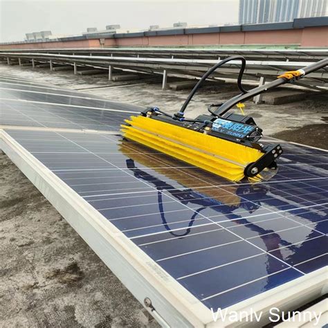 Brush Less Motor Driven Dual Used Rolling Solar Panel Cleaning Brush