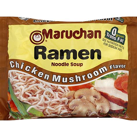 Maruchan® Chicken Mushroom Flavor Ramen Noodle Soup 3 Oz Bag Dry