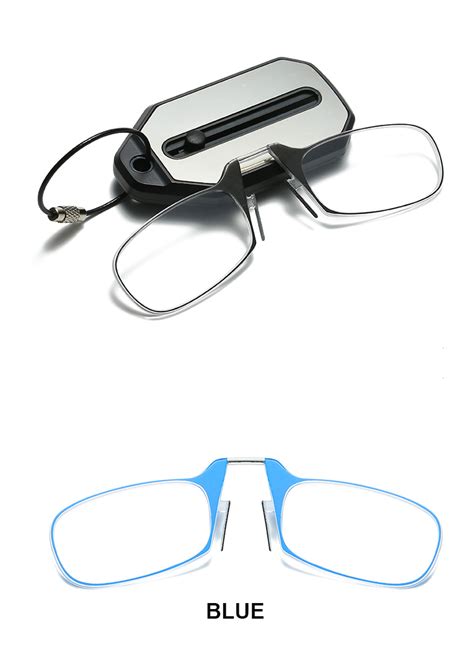 Mini Nose Clip Reading Glasses Without Arms Key Chain Cases Buy Funny Reading Glasses Foldable