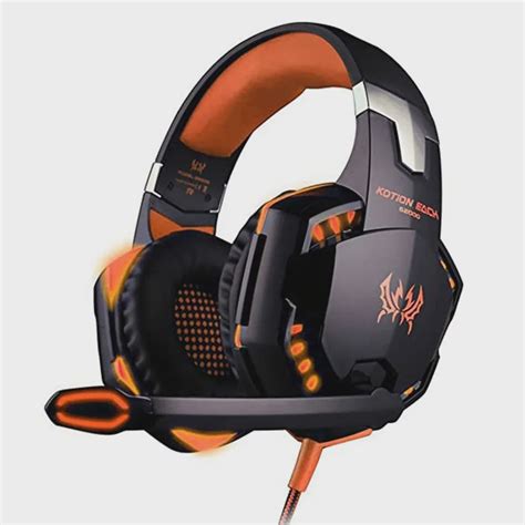 Fone De Ouvido Headset Gamer Kotion Each G2000 Preto Laranja No Shoptime