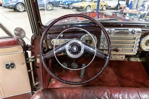 1948 Lincoln Continental 93978 Miles Burgundy Coupe V12 Automatic For Sale