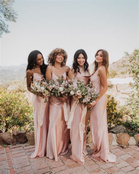 Pale Pink Bridesmaid Dresses