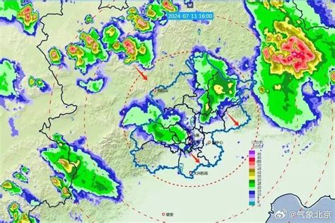 明后两天，北京中到大雨、局地暴雨！伴有雷电 7级大风 降雨 雷阵雨 降水量