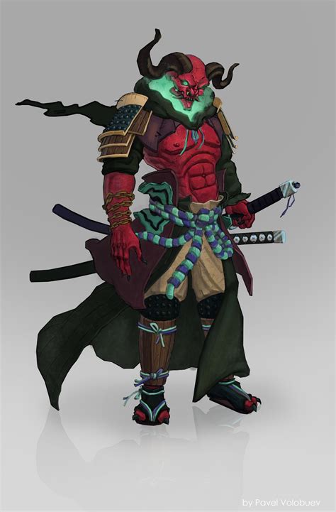 Artstation Oni S Pavel Volobuev Samurai Concept Character Art