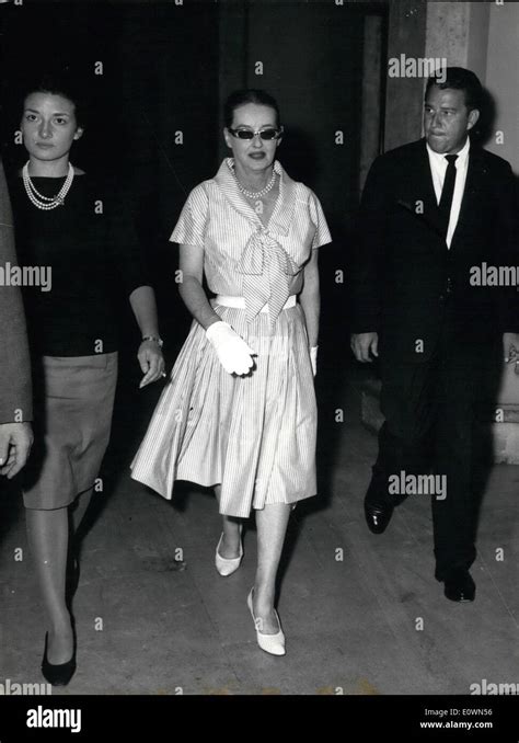 Le 12 Décembre 1963 Rome Bette Davis La Célèbre Star Américaine Est