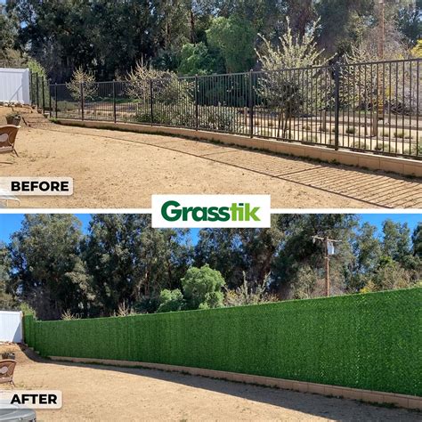 Artificial Privacy Fence And Grass Fence Panels Los Angeles Grasstik