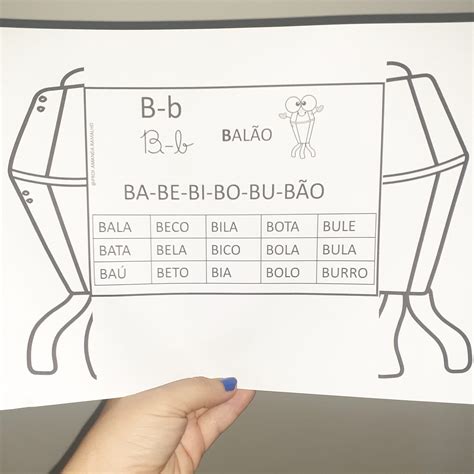 Atividade Interativa Letra B Para Imprimir FDPLEARN