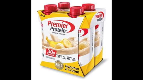 Premier Protein Bananas And Cream Shake Review Youtube