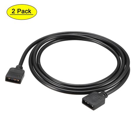 Uxcell 50cm Female To Female 3 Pin ARGB Splitter Cable For 5050 3528