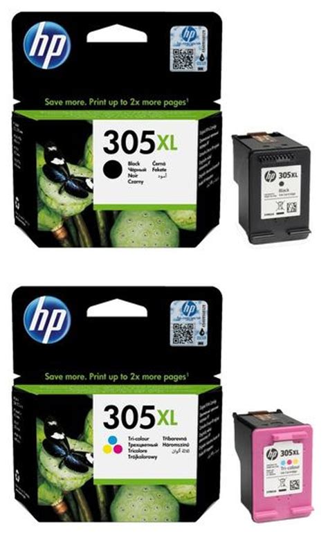 Hp High Capacity Multipack Black And Tri Colour Ink Cartridges 305xl