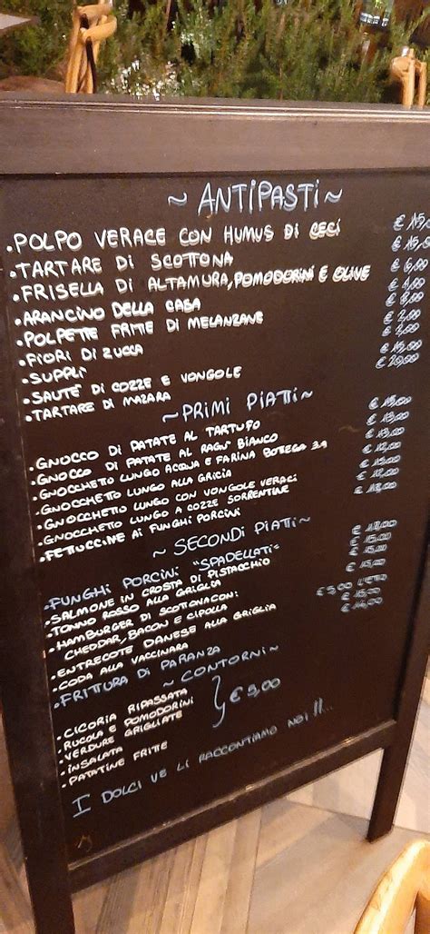 Menu Da Bottega 39 Pub Bar Roma