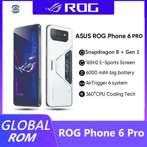 【global Rom】asus Rog Phone 6 Pro 5g Gaming Smartphone Snapdragon 8 Gen