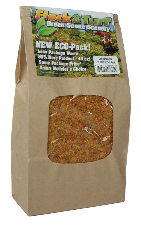 Scenic Express ~ Flock And Turf Ground Cover Eco Pak 48oz ~ Early Autumn Blend ~ 870e Iron