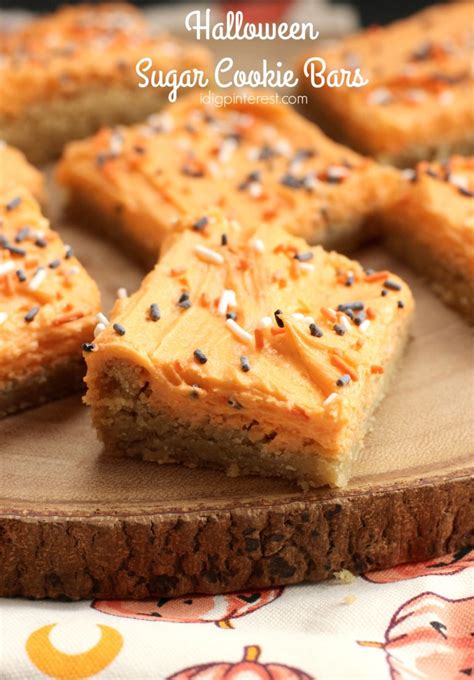 Halloween Sugar Cookie Bars I Dig Pinterest