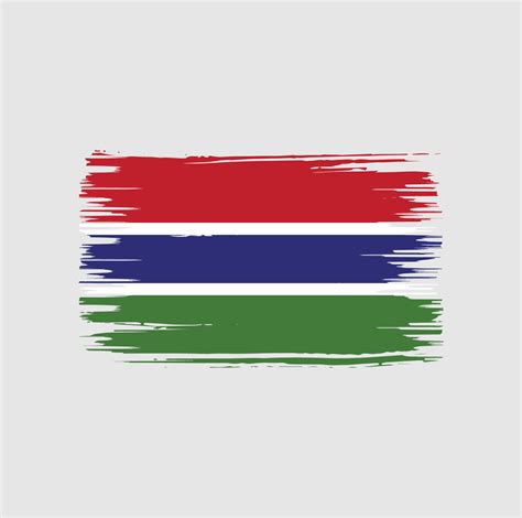 Gambia Flag Brush Design. National Flag 6316041 Vector Art at Vecteezy