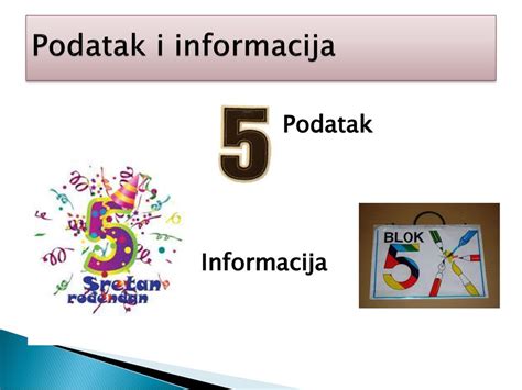 Informatika, računar podatak i informacija - ppt скинути