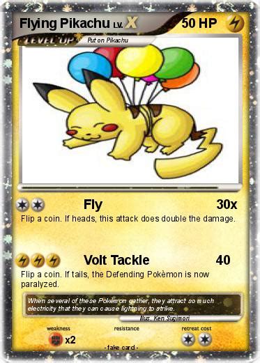 Pokémon Flying Pikachu 50 50 Fly My Pokemon Card