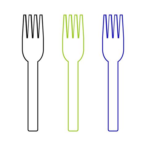 Fork Icon On White Background 2247417 Vector Art At Vecteezy