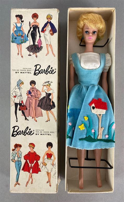 At Auction Vintage Mattel Barbie Platinum Bubble Cut Fashion Doll