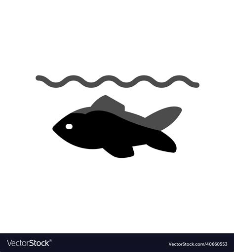 Graphic Of Fish Icon Royalty Free Vector Image