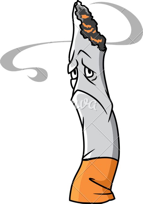 Cigarette Clipart Sad Tobacco Cigarette Cartoon Png Download Full