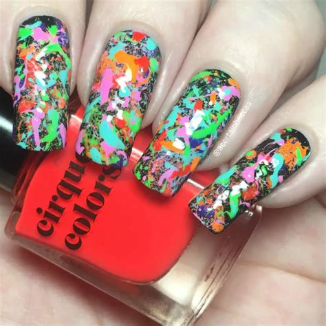 Color Explosions On Your Nails: 14 Creative Nail Art Ideas