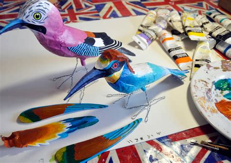 How to make paper mache birds - The Art of Jane Tomlinson