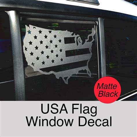 American Flag Decal Patriotic USA Flag Window Decals Quality Outdoor ...