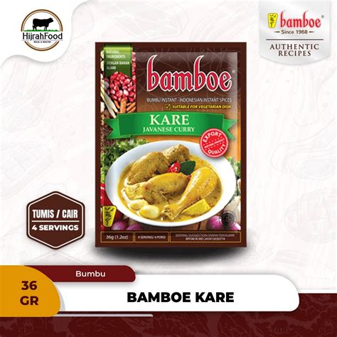 Jual Bamboe Bumbu Kare Kari Javanese Curry Spice Mix G