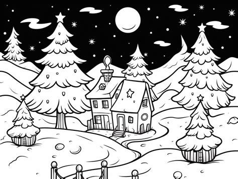 Lovely Holiday Coloring Page Coloring Page
