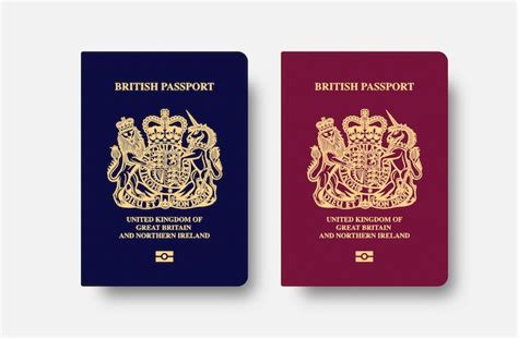 Premium Vector British Passport Cover