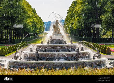 Latona Fountain At Herrenchiemsee Castle Herreninsel In Chiemsee