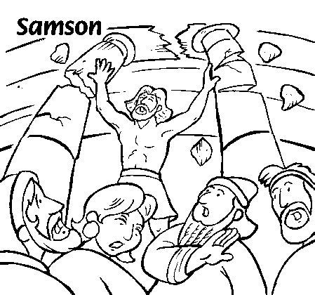 Samson Bible Coloring Pages At GetColorings Free Printable