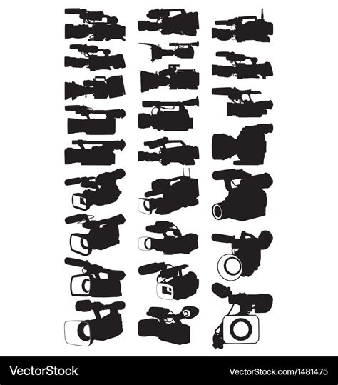 Video Cameras Royalty Free Vector Image VectorStock