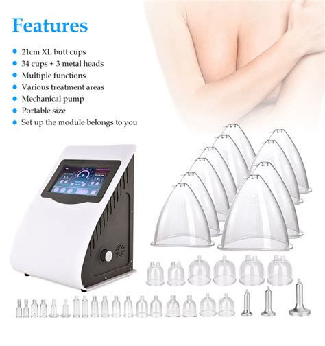 Portable Vacuum Butt Lift Machine Breast Enlargement Buttocks Metal