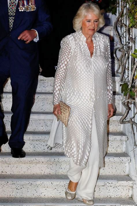 Queen Camilla Wore Crisp White to a Welcome Banquet for the Emperor of Japan | Camilla duchess ...